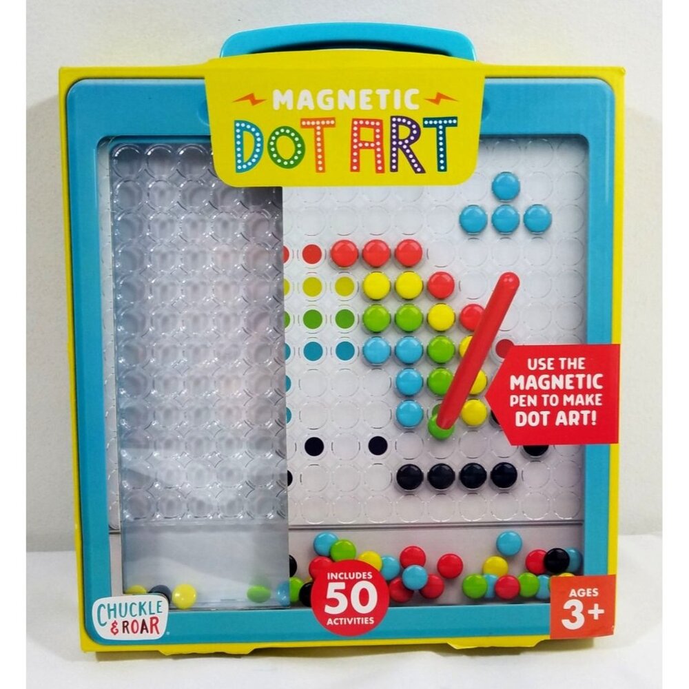Magnetic Dot Art By Chuckle & Roar 50 Activities on 25 cards Sealed New Ages 3+